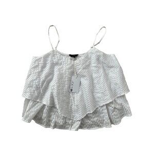 Joe's Jeans Collection Wanda Tank Top Silver White ( S )